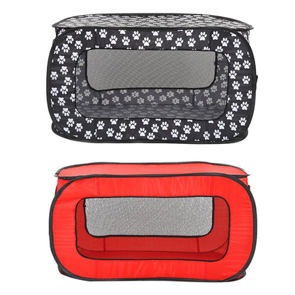Portable Pet Cage: Easy-Fold Dog Enclosure For Small And Medium-Sized Pets