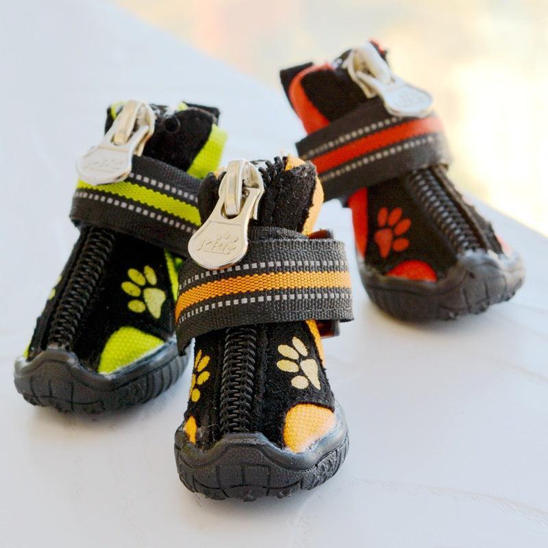Cozyprint Suede Cotton Shoes For Medium And Large Dogs