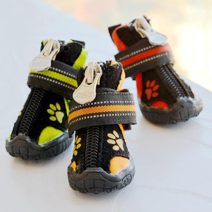 Cozyprint Suede Cotton Shoes For Medium And Large Dogs