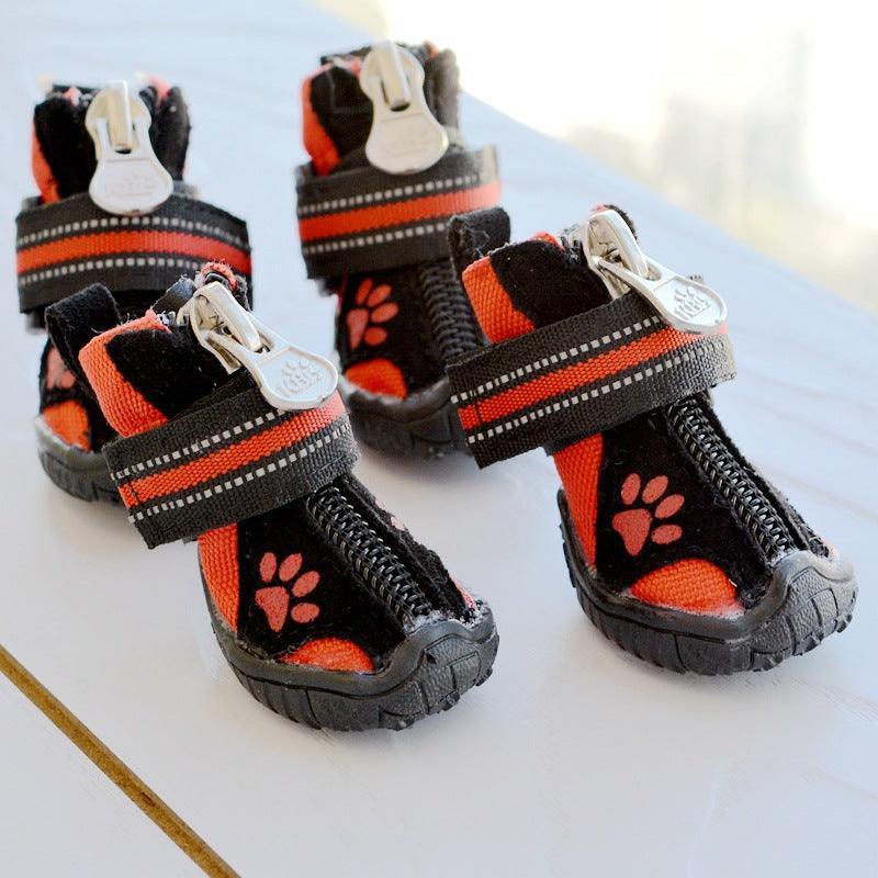 Cozyprint Suede Cotton Shoes For Medium And Large Dogs